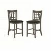 Wholesale 😉 The Gray Barn Bracken Hill Black Upholstered Counter Height Stools (Set Of 2) - 18.50" X 20.25" X 41.25" ✔️