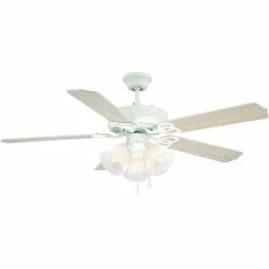 Cheap 🎉 The Gray Barn Leone 3-light White Ceiling Fan 🛒