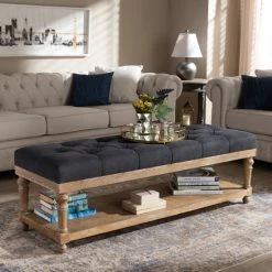Discount ❤️ The Gray Barn Windy Ridge Modern And Rustic Storage Bench Charcoal 🔔