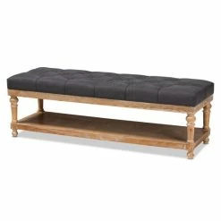 Discount ❤️ The Gray Barn Windy Ridge Modern And Rustic Storage Bench Charcoal 🔔 -The Gray Barn Shop unnamed file 3074