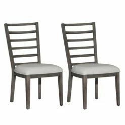 Top 10 🔔 The Gray Barn Modern Farmhouse Dusty Charcoal Distressed Ladder Back Side Chair (Set Of 2) 🎁 -The Gray Barn Shop unnamed file 3104