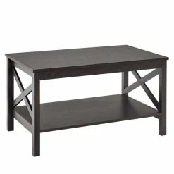 Best deal 🔥 The Gray Barn Xanadu Hill X-frame Two-tier Coffee Table With Shelf Black Walnut ✔️ -The Gray Barn Shop unnamed file 311