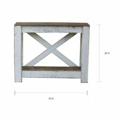 Best deal 😀 The Gray Barn Clovelly White Combo X-back Console Table 🔔 -The Gray Barn Shop unnamed file 3113