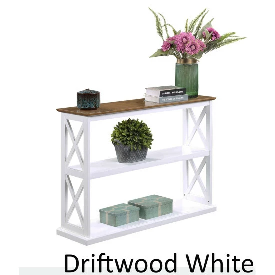 Hot Sale π The Gray Barn Cranesbill Deluxe 3 Tier Console Table Driftwood / White π 4 Hot Sale π The Gray Barn Cranesbill Deluxe 3 Tier Console Table Driftwood / White π - Image 2
