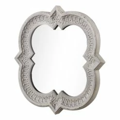 Flash Sale 🔥 The Gray Barn Wilset Distressed Whitewash Metal Wall Mirror - White - 34.25x34.25x2.25 ⭐ -The Gray Barn Shop unnamed file 3135