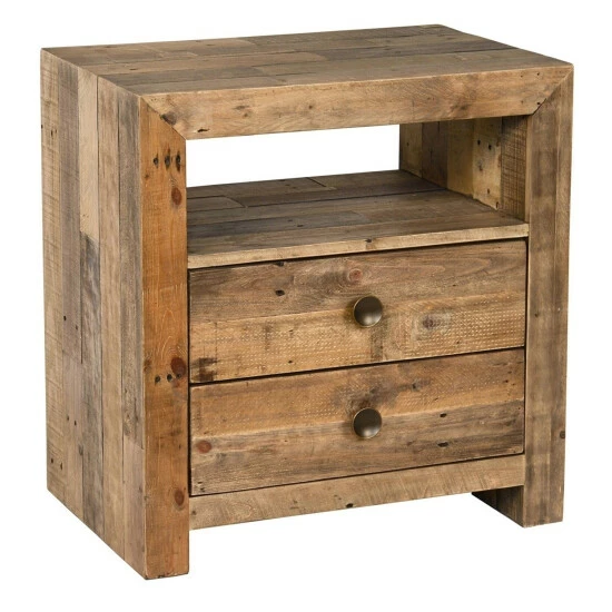 Outlet π The Gray Barn Fairview Reclaimed Wood 2-drawer Nightstand Natural Multi-tone π 3 Outlet π The Gray Barn Fairview Reclaimed Wood 2-drawer Nightstand Natural Multi-tone π