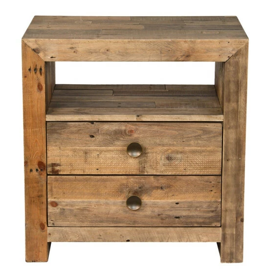 Outlet π The Gray Barn Fairview Reclaimed Wood 2-drawer Nightstand Natural Multi-tone π 5 Outlet π The Gray Barn Fairview Reclaimed Wood 2-drawer Nightstand Natural Multi-tone π - Image 3