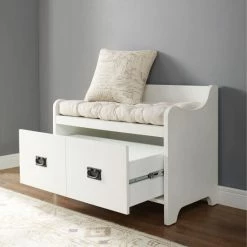 Deals 🧨 The Gray Barn Fairways Entryway Bench In Distressed White 💯 -The Gray Barn Shop unnamed file 3152