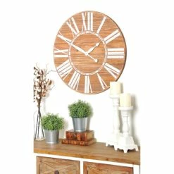 Coupon 🤩 The Gray Barn Jartop Oversized Brown Farmhouse Wall Clock 🎁