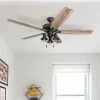 Best Sale 🌟 The Gray Barn Wilton 60-inch Coastal Indoor LED Ceiling Fan With Pull Chains 5 Reversible Blades - 60 🎉