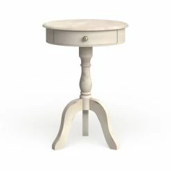 Brand new 🛒 The Gray Barn Glen Keen One-drawer Pedestal Table Antique White ⭐ -The Gray Barn Shop unnamed file 3202