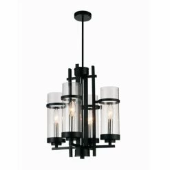 Hot Sale 🥰 The Gray Barn Four Winds 4-light Mini Pendant With Black Finish 🔔