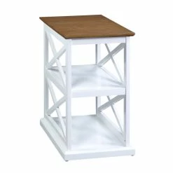 Flash Sale 😀 The Gray Barn Cranesbill Deluxe 3 Tier End Table Driftwood / White ⌛ -The Gray Barn Shop unnamed file 3268