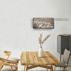 Discount 🔔 The Gray Barn 'Where The Heart Is' Wrapped Canvas Kitchen Wall Art 🛒 -The Gray Barn Shop unnamed file 3293