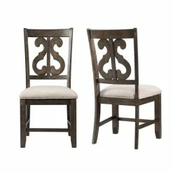 Budget ✨ The Gray Barn Fron Holding Wooden Swirl Back Side Chair (Set Of 2) 👍