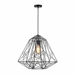 Outlet 👏 The Gray Barn Blackberry Brambles 1-light Cage-style Black Chandelier 🥰