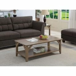 Deals 😍 The Gray Barn West Coffee Table With Shelf Black 🎉