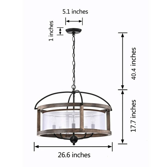 Cheapest π₯ The Gray Barn Antique Black Metal Fabric Shade Wood Frame Chandelier π 5 Cheapest π₯ The Gray Barn Antique Black Metal Fabric Shade Wood Frame Chandelier π - Image 3