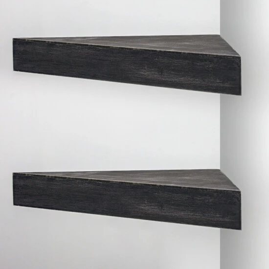 Top 10 𧨠The Gray Barn Ode Hill Black Rustic Wood Floating Corner Shelves (Set Of 2) ⨠7 Top 10 𧨠The Gray Barn Ode Hill Black Rustic Wood Floating Corner Shelves (Set Of 2) ⨠- Image 5