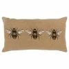 Cheap ❤️ The Gray Barn Vines East Brown Bees Filled Throw Pillow ⌛