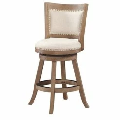 Hot Sale 😉 The Gray Barn Parker 24-inch Counter Stool Driftwood Wire-brush 🌟