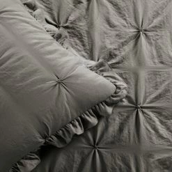 Best Pirce ✔️ The Gray Barn Lazy Acres Pintuck Ruffle 👗 Skirt Bedspread Set Ivory 🔔 -The Gray Barn Shop unnamed file 3419