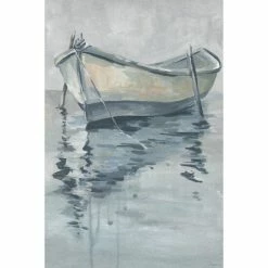 Best Pirce ⭐ The Gray Barn Handmade Gloomy Boat Print On Wrapped Canvas 🛒