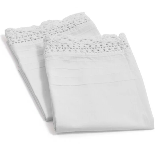 Cheap 🧨 The Gray Barn Lawrence White Ruffled Crochet All Cotton Percale Bed Sheet Set 🧨 6 Cheap 🧨 The Gray Barn Lawrence White Ruffled Crochet All Cotton Percale Bed Sheet Set 🧨 - Image 4