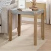 Outlet 🎁 The Gray Barn Enchanted Acre 21-inch Square Faux Concrete And Wood End Table 😍
