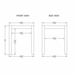 Outlet 🎁 The Gray Barn Enchanted Acre 21-inch Square Faux Concrete And Wood End Table 😍 -The Gray Barn Shop unnamed file 3496