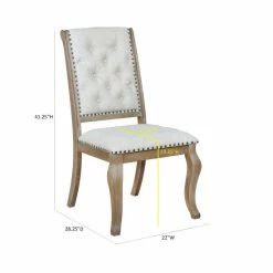 Best Sale 🎁 The Gray Barn Noon Blaze Tufted Back Upholstered Dining Chairs (Set Of 2) Barley Brown 🛒 -The Gray Barn Shop unnamed file 352