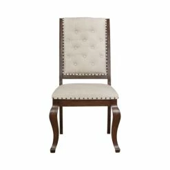 Best Sale 🎁 The Gray Barn Noon Blaze Tufted Back Upholstered Dining Chairs (Set Of 2) Barley Brown 🛒 -The Gray Barn Shop unnamed file 355