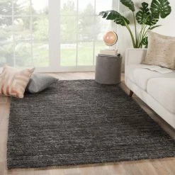 New 🛒 The Gray Barn Scoville Handmade Solid Area Rug Cream/light Gray ✨