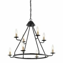 Buy 💯 The Gray Barn Highclere Farmhouse 8-light Wagon Wheel Chandelier - 27.56"x 27.56"x 21"-70" 💯 -The Gray Barn Shop unnamed file 3582