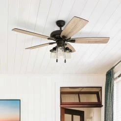 Discount 👍 The Gray Barn Chevening 52-inch Coastal Indoor LED Ceiling Fan With Pull Chains 5 Reversible Blades - 52 ✔️ -The Gray Barn Shop unnamed file 3604