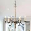 Promo 🥰 The Gray Barn Modern Farmhouse 6-Light French Country Candle Distressed Wood Chandelier 🌟 -The Gray Barn Shop unnamed file 3619