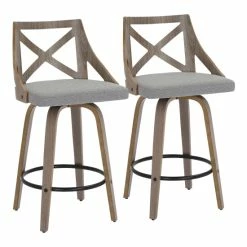 Best Sale 👏 The Gray Barn Charlotte Counter Stool (Set Of 2) Blue Fabric/white Washed Wood 🌟 -The Gray Barn Shop unnamed file 363