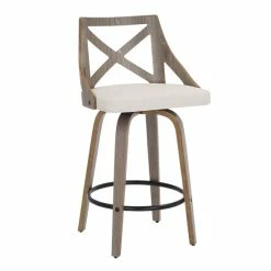 Best Sale 👏 The Gray Barn Charlotte Counter Stool (Set Of 2) Blue Fabric/white Washed Wood 🌟 -The Gray Barn Shop unnamed file 364