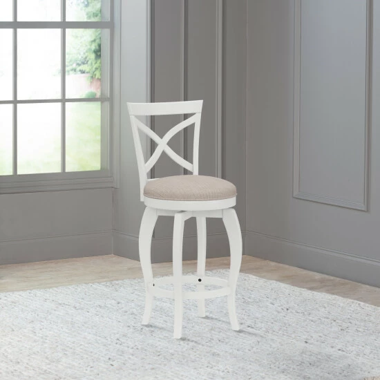 Best Sale π The Gray Barn Chatterly Wood Swivel Stool White And Beige π 3 Best Sale π The Gray Barn Chatterly Wood Swivel Stool White And Beige π