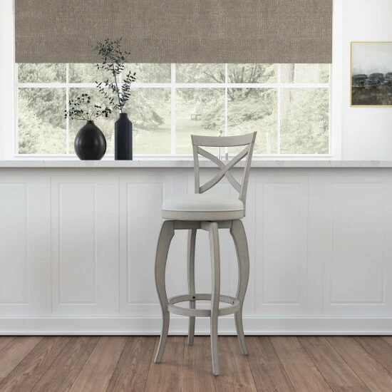 Best Sale π The Gray Barn Chatterly Wood Swivel Stool White And Beige π 6 Best Sale π The Gray Barn Chatterly Wood Swivel Stool White And Beige π - Image 4