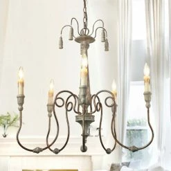 Buy 😉 The Gray Barn French Country Antique Luxury Chandeliers For Dining Room - D30" X H29" 😉