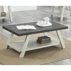 Promo 🛒 Roundhill Furniture The Gray Barn Cedar Ridge Contemporary Replicated Wood Shelf Coffee Table Charcoal 😉 -The Gray Barn Shop unnamed file 376