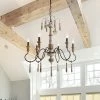 Best Pirce 👏 The Gray Barn French Country 6-Light Candle Style Wood Chandelier For Dining Room - D28"x H31" 🧨 -The Gray Barn Shop unnamed file 3763