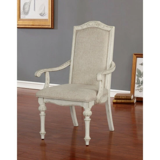 Budget β€οΈ The Gray Barn Caelum Farmhouse Antique White Arm Chairs (Set Of 2) π 3 Budget β€οΈ The Gray Barn Caelum Farmhouse Antique White Arm Chairs (Set Of 2) π