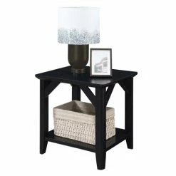 Buy 😉 The Gray Barn West End Table With Shelf Black 👏 -The Gray Barn Shop unnamed file 3790