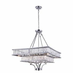 Deals ✔️ The Gray Barn Zephyr Parcel 8-light Crystal Chandelier With Chrome Finish 🧨