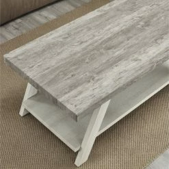 Promo 🛒 Roundhill Furniture The Gray Barn Cedar Ridge Contemporary Replicated Wood Shelf Coffee Table Charcoal 😉 -The Gray Barn Shop unnamed file 380