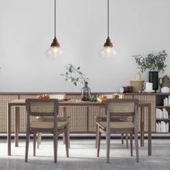 Budget ❤️ The Gray Barn Modern Farmhouse 1-Light Wood Pendant Lights With Pumpkin Glass Shade - 7.5'' L X 7.5'' W X 7.5'' H 🎉 -The Gray Barn Shop unnamed file 3817