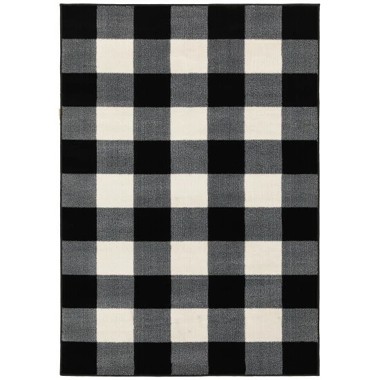 Best reviews of π The Gray Barn Told Gait Gingham Checker Area Rug Black/ivory π 4 Best reviews of π The Gray Barn Told Gait Gingham Checker Area Rug Black/ivory π - Image 2
