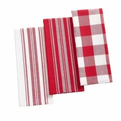 Hot Sale 🔔 The Gray Barn Emily Gulch Stripe And Check Kitchen Towels (Set Of 3) Gray/white 😍 -The Gray Barn Shop unnamed file 3858
